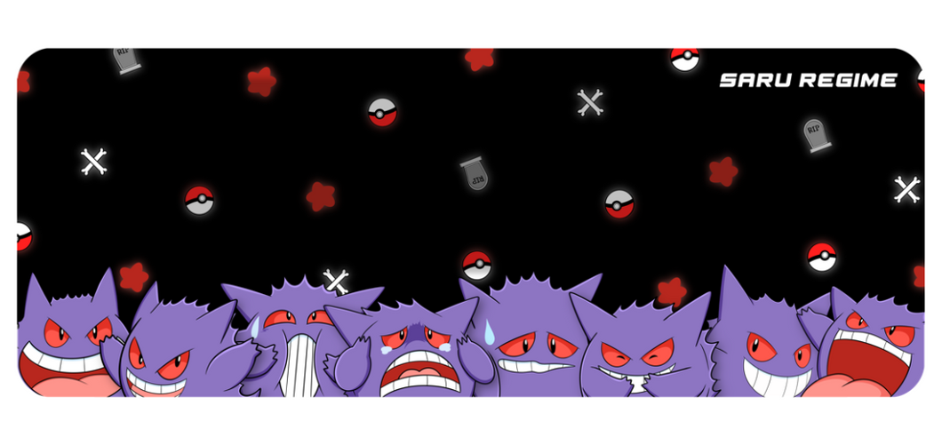 Ghost Faces Desk Mat