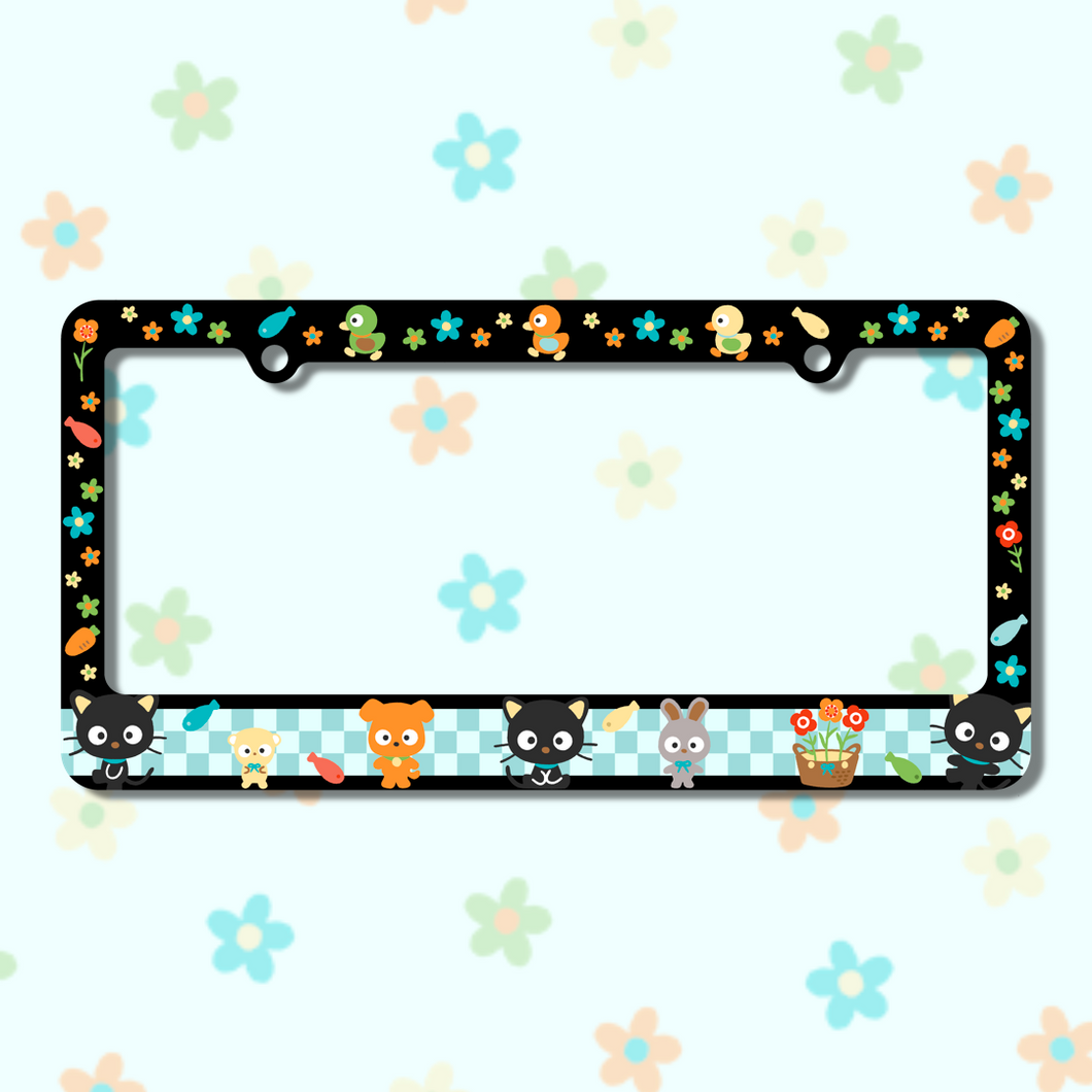 Cat Friends License Frame