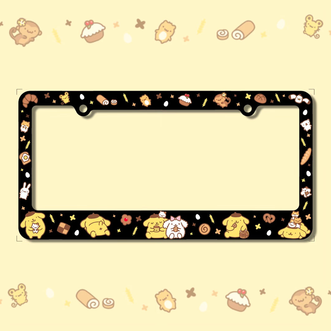 Yellow Pup Cafe License Frame