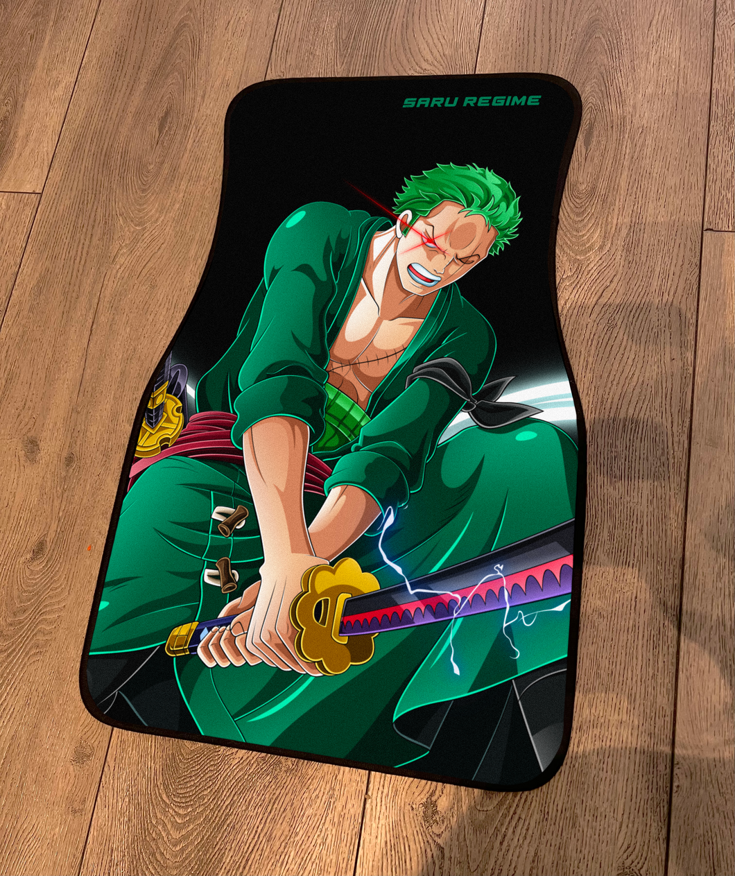 Green Pirate Car Mats (Pre-Order) (Set of 2 Mats)